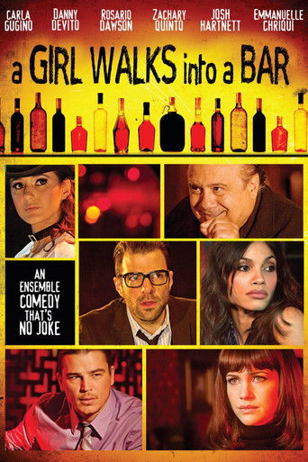 Девушка входит в бар